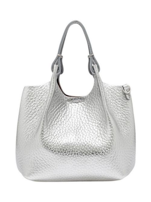 borsa donna dua piccola in pelle argento Gianni Chiarini | BS9718-RNGDBL13860